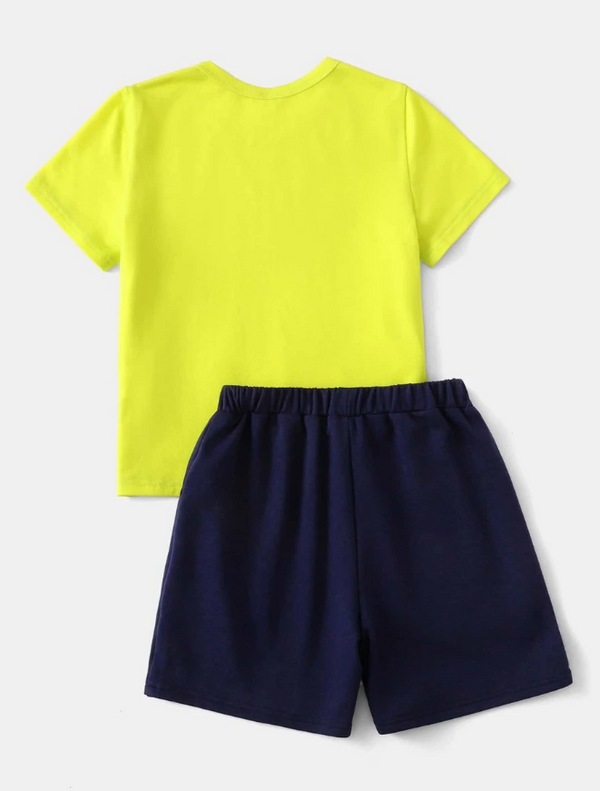 Surf Beach Graphic Set Neon