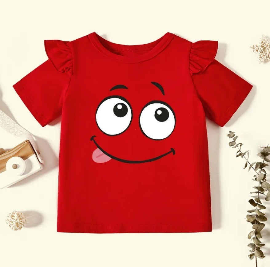 Smile Graphic Tee RED