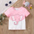 Cute Pink Elephant Graphic Tee