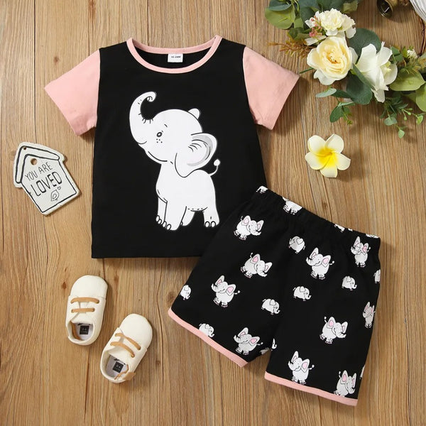 Baby Elephant Printed Set