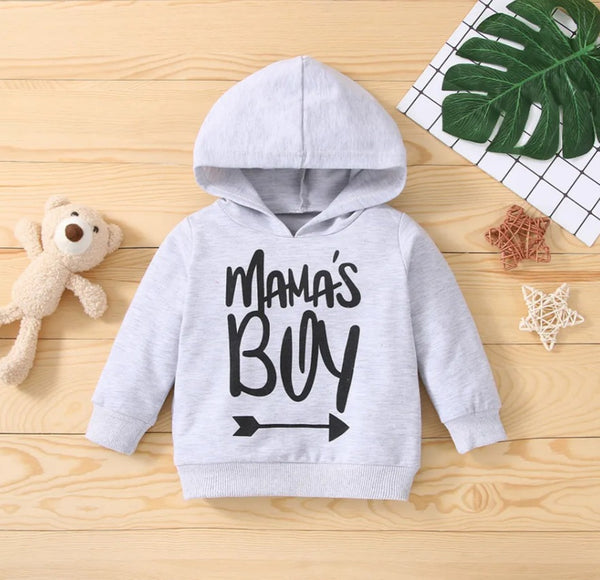 Mamas Boy Hood Grey