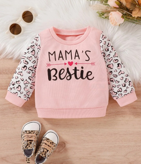 Mamas Bestie Printed Sweatshirt