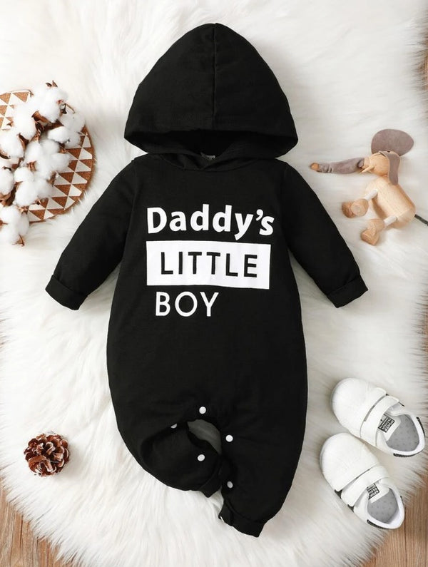 Daddys Little Boy Hood Romper