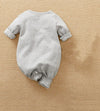 Grey Good Night Baby Elephant Romper