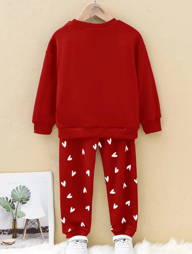 Hearts Tracksuit Red