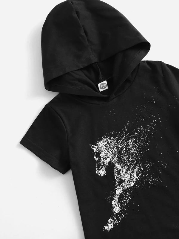 White Horse Hood Set