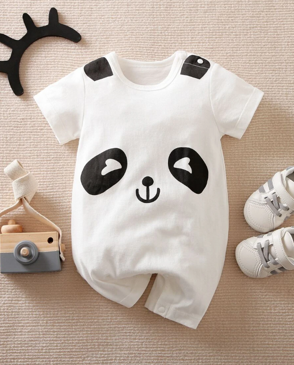 White Panda Romper