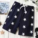 Stars Printed Shorts N Blue