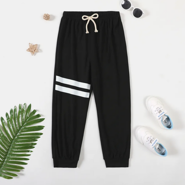 White Stripes Trouser (Black) - S