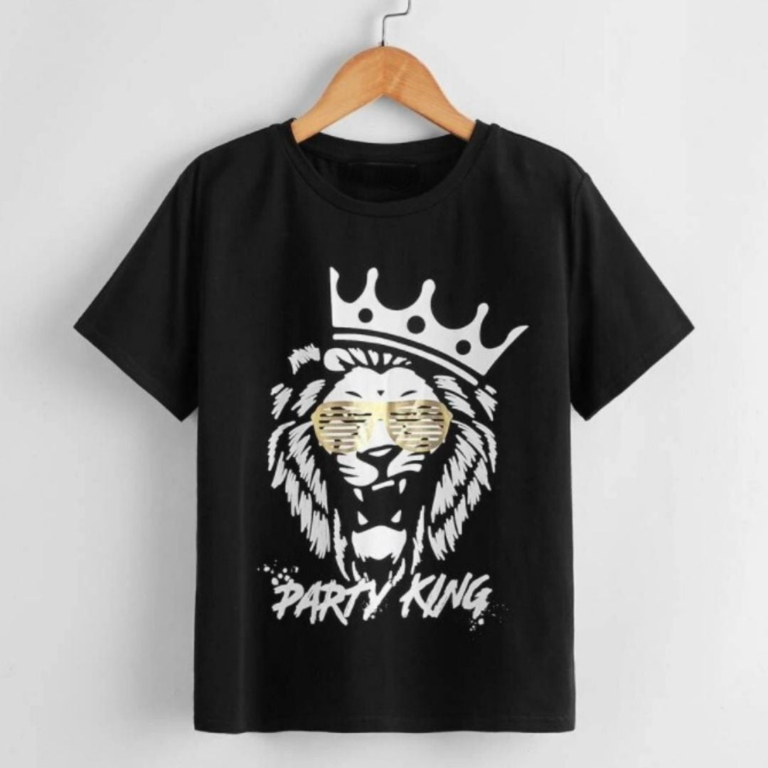 Party King Lion Graphic Tee