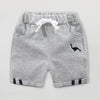 Mini Dino Embroidered Shorts H Grey