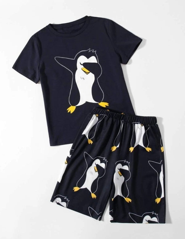Black Penguin Graphic Set