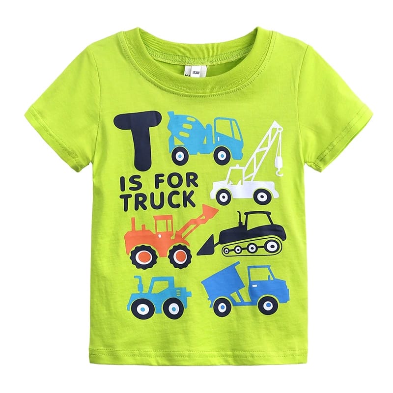 T Is For Truck Graphic Tee - Funsies Garments